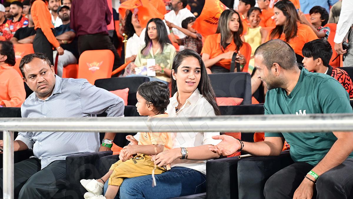 Celebrities In SRH vs RCB Match At Uppal Stadium: Photos4