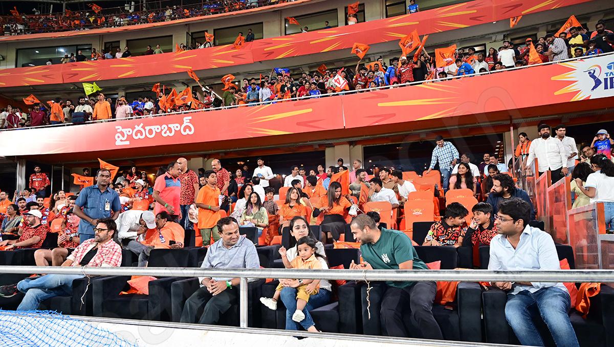 Celebrities In SRH vs RCB Match At Uppal Stadium: Photos5