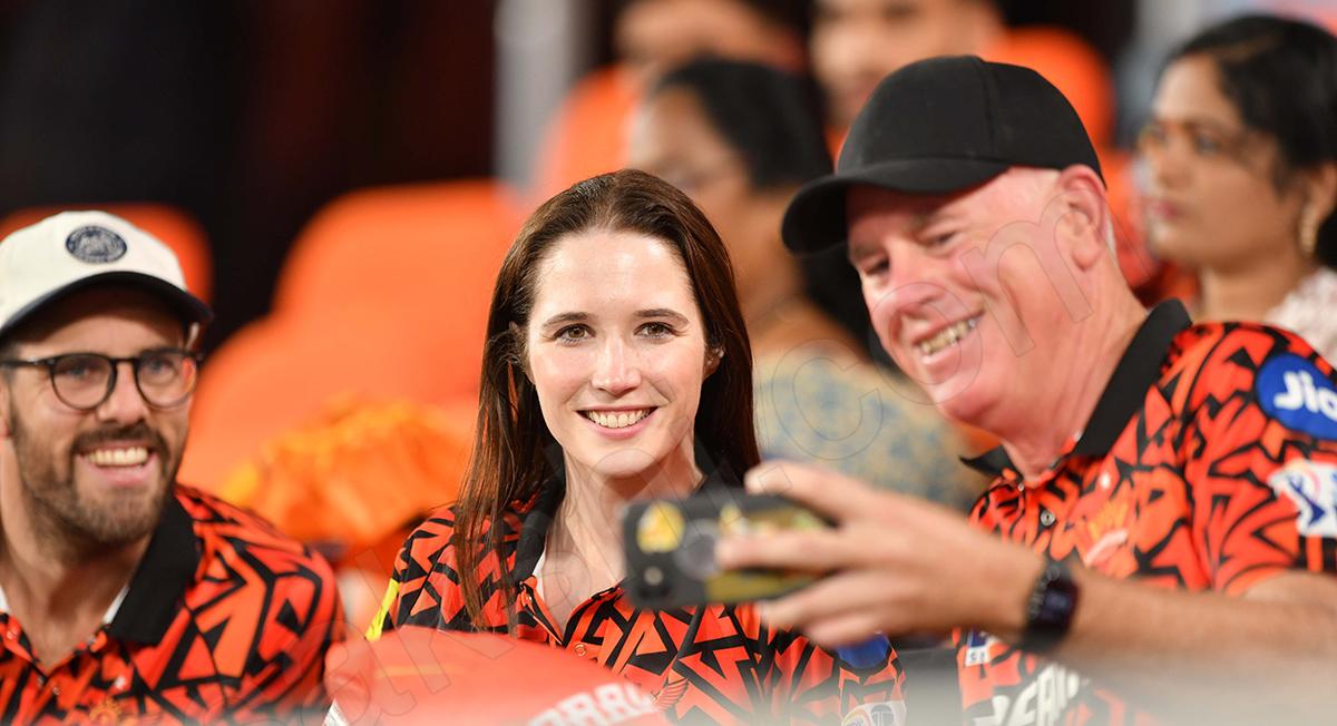 Celebrities In SRH vs RCB Match At Uppal Stadium: Photos8