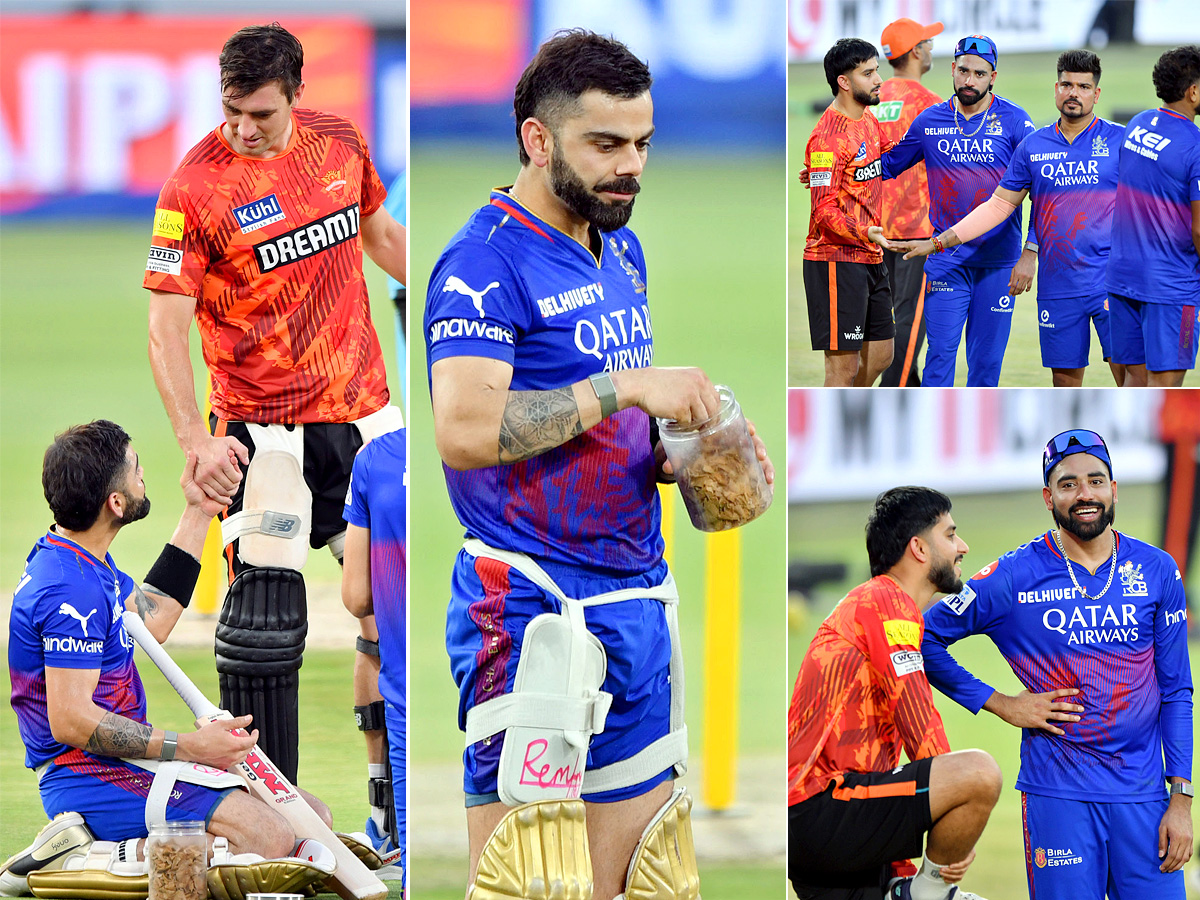 SRH And RCB Players Practice Session At Uppal Stadium Special Photos1