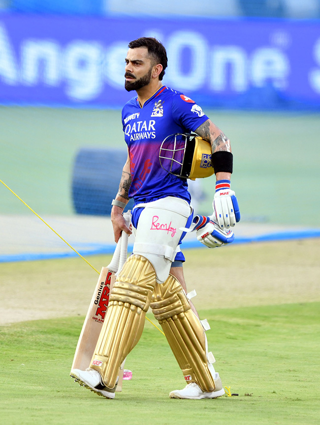 SRH And RCB Players Practice Session At Uppal Stadium Special Photos21