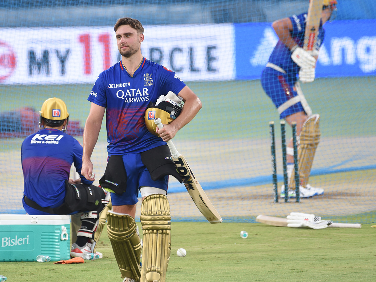 SRH And RCB Players Practice Session At Uppal Stadium Special Photos30