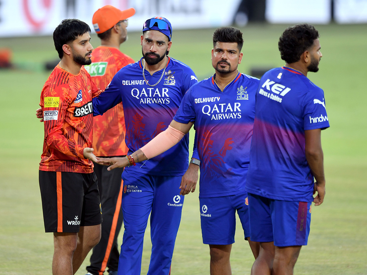 SRH And RCB Players Practice Session At Uppal Stadium Special Photos7