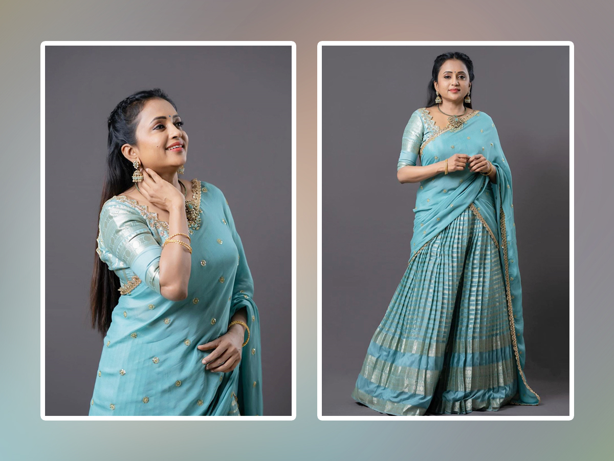 Evergreen Anchor Suma Kanakala Looks More Beautiful In This Half Saree1