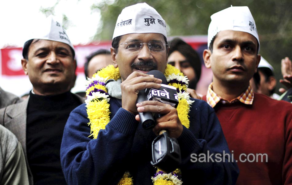 AAP to form government in Delhi Arvind Kejriwal to be Chief Minister - Sakshi1