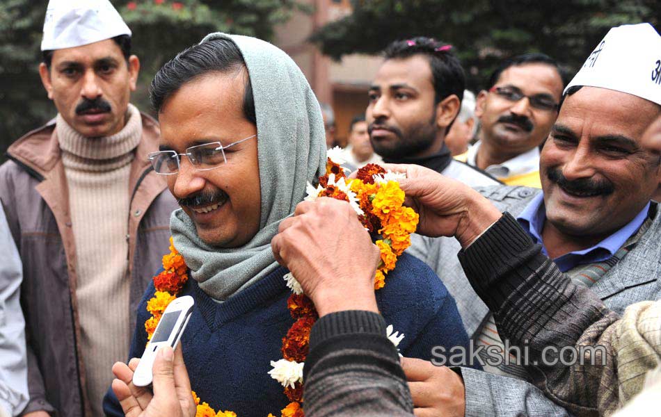 AAP to form government in Delhi Arvind Kejriwal to be Chief Minister - Sakshi6