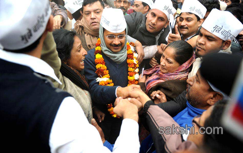 AAP to form government in Delhi Arvind Kejriwal to be Chief Minister - Sakshi8