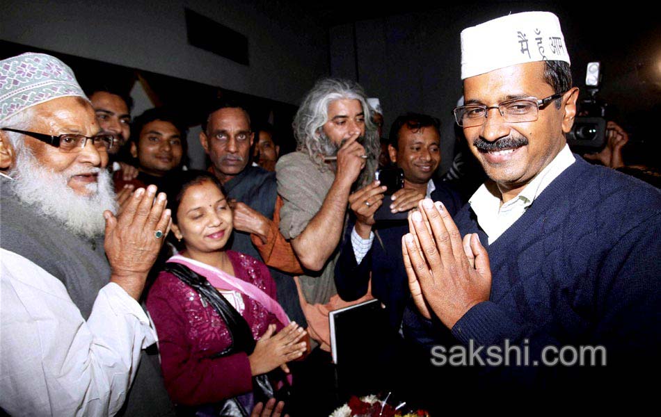 AAP to form government in Delhi Arvind Kejriwal to be Chief Minister - Sakshi12