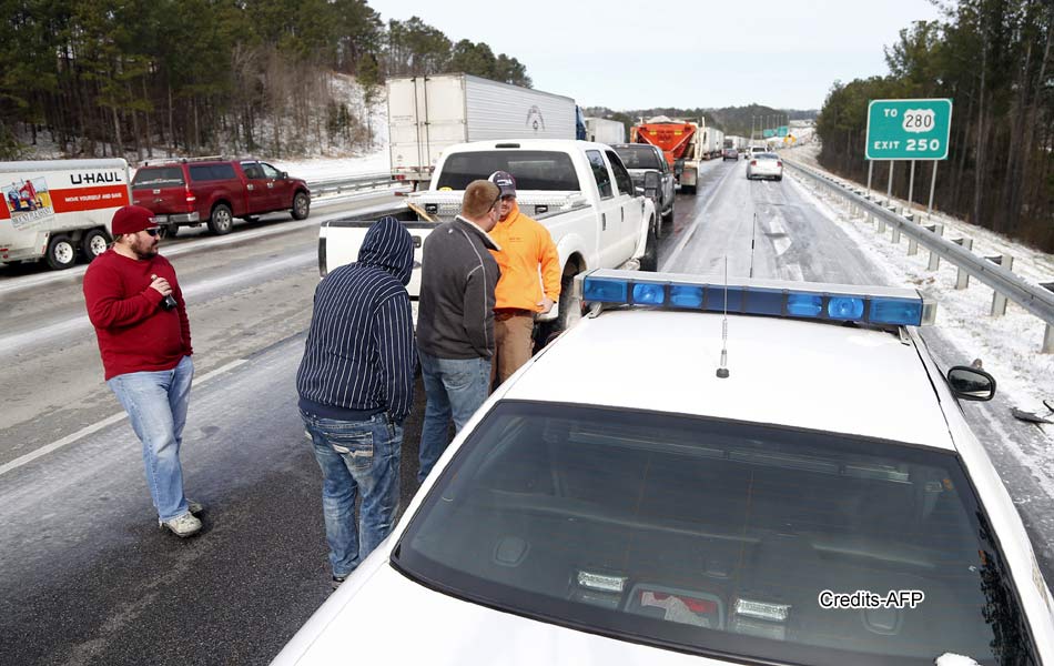 Alabama Students Trapped In Schools After Winter Storm Hits Southern US17