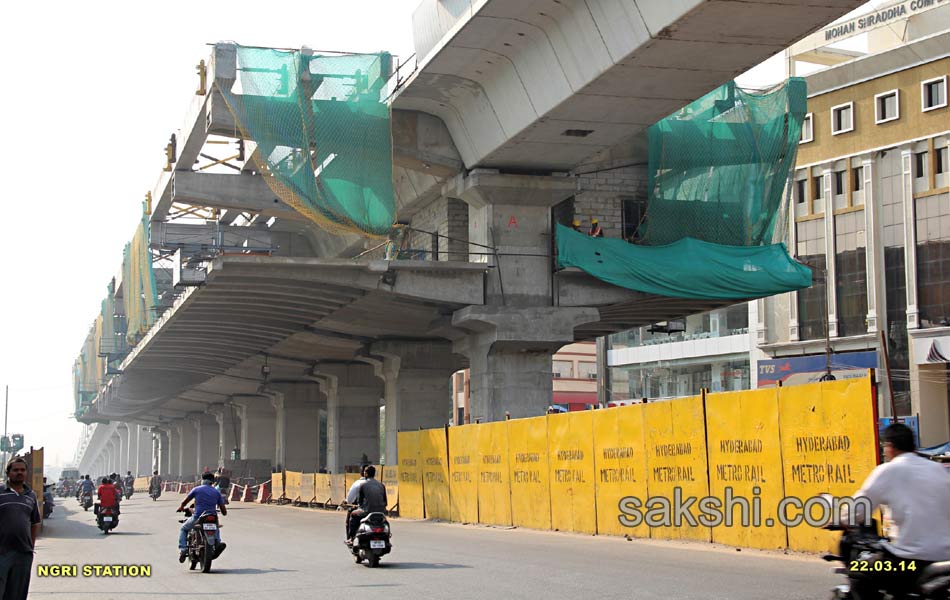 Metro Railway statiions getting ready - Sakshi3