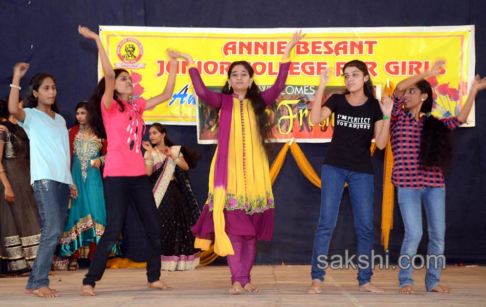 freshers day celebrations in anibiscent womens junior college - Sakshi7