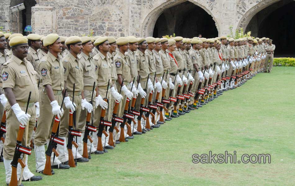 marching in golkonda fort - Sakshi5