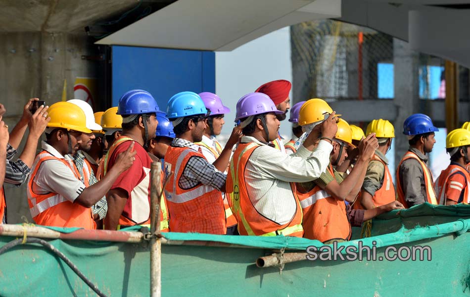 Hyderabad Metro Rail Test Run scenes - Sakshi16