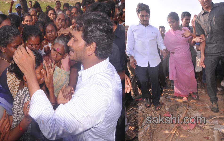 Ys Jagan mohan reddy consoles Hudhud victims over Vizianagaram Srikakulam areas - Sakshi26