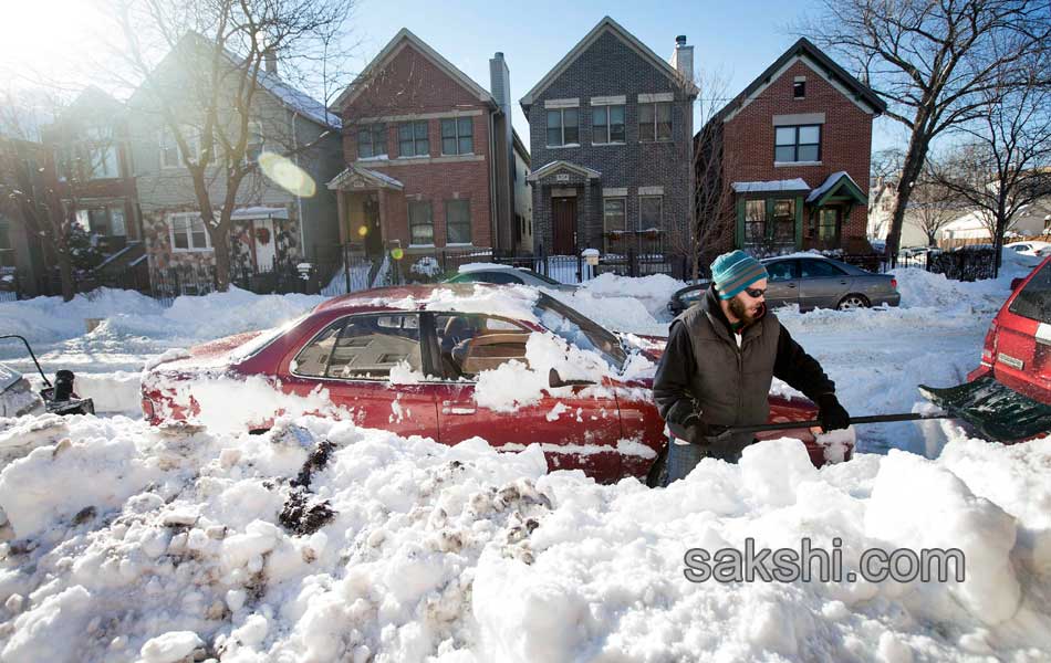 snow storm at usa - Sakshi7