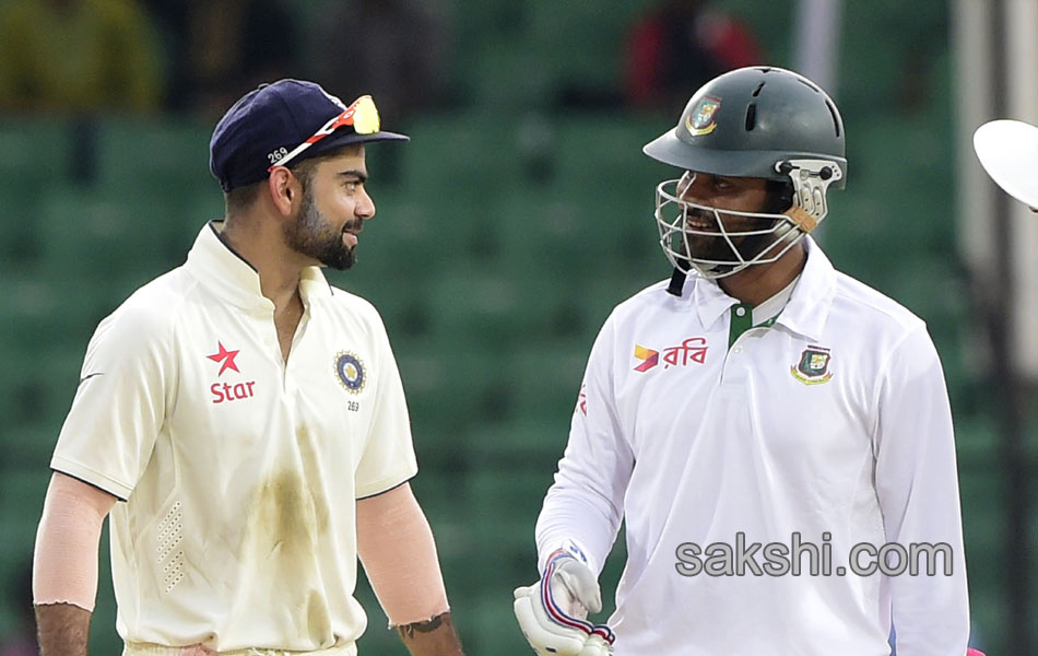 India bangaldesh one and only test match draw6