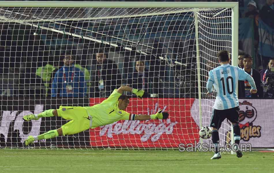 celebration upon winning the Copa America 20159