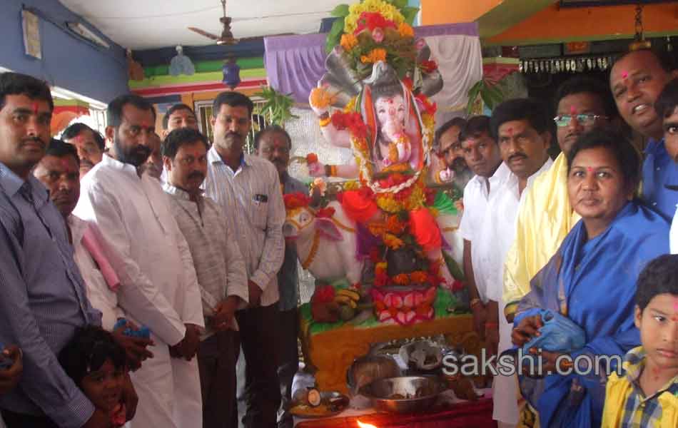 Ganesh Chaturthi celebrations in nizamabad district1