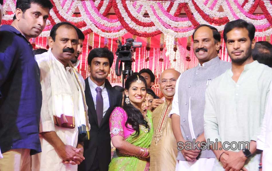 Bhumana Karunakar Reddy Son Abhinay Reddy Wedding Reception6