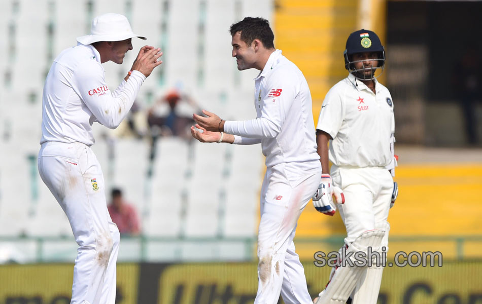 first Test match between India and South Africa at The Punjab Cricket9