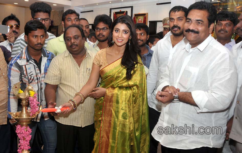 Shriya in VR Silks showroom opening - Sakshi8