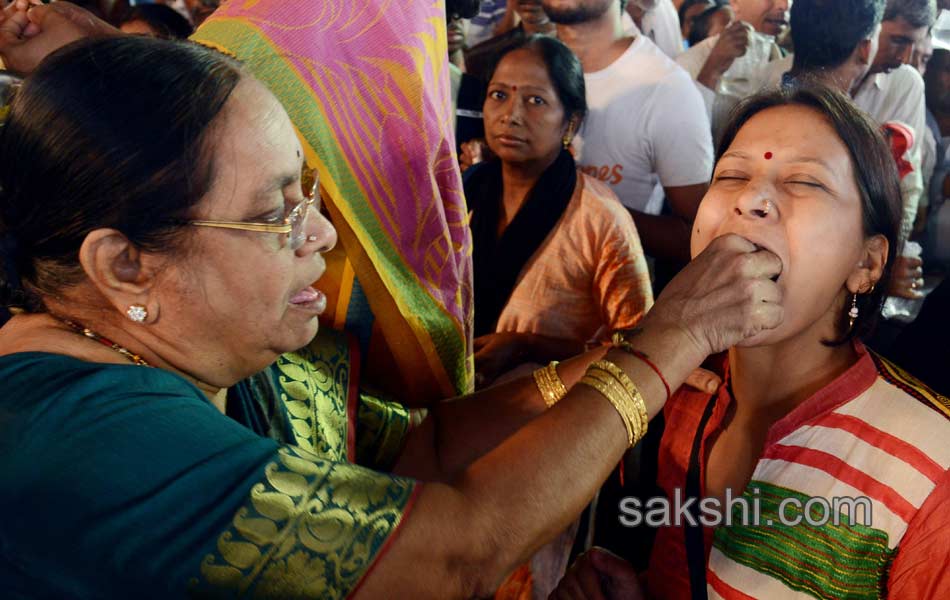 Thousands of asthma patients take fish prasadam in Hyderabad21