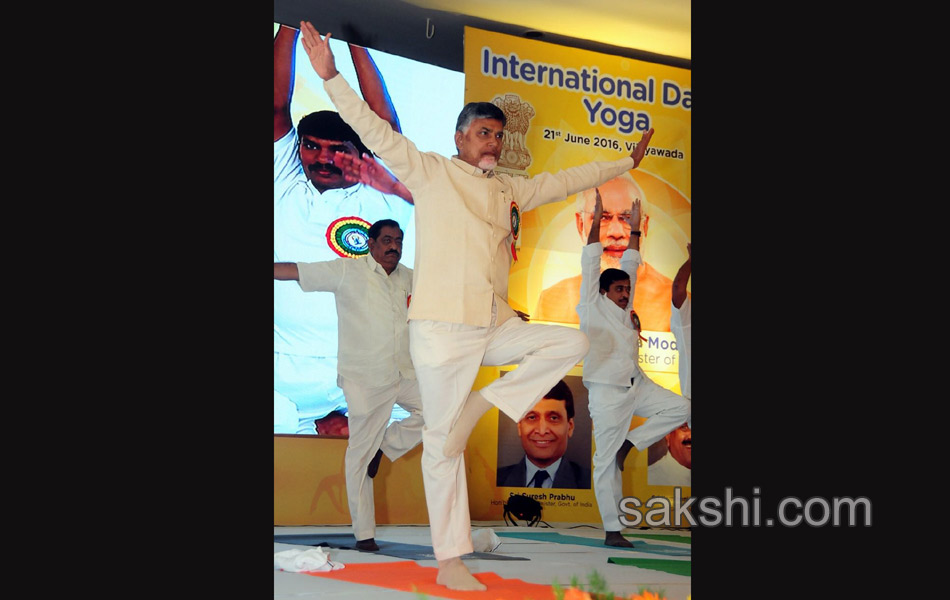 international yoga day celebrated in telugu states19