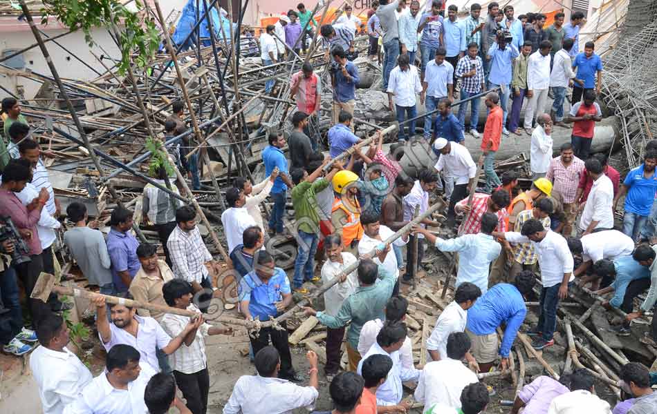 2 Killed As Building Under Construction Collapses at Film Nagar - Sakshi10