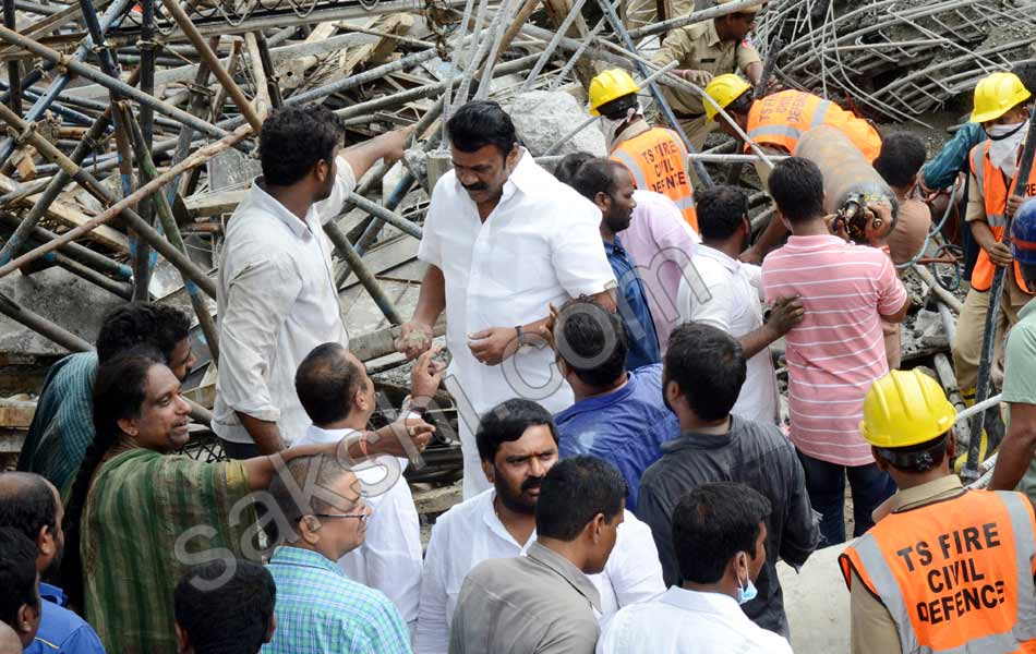 2 Killed As Building Under Construction Collapses at Film Nagar - Sakshi24