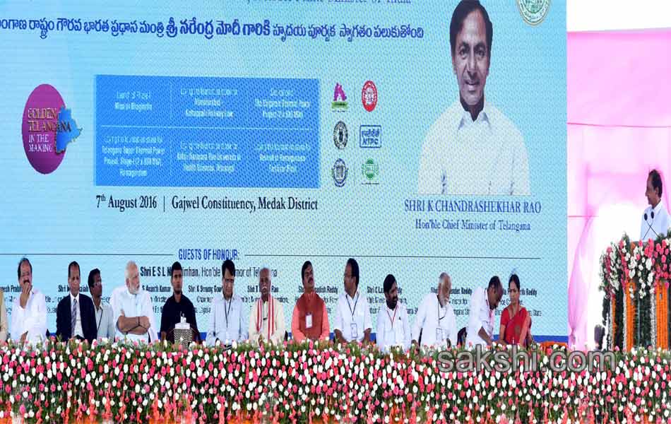 PM Modi lays foundation for NTPC power plant in Telangana - Sakshi13