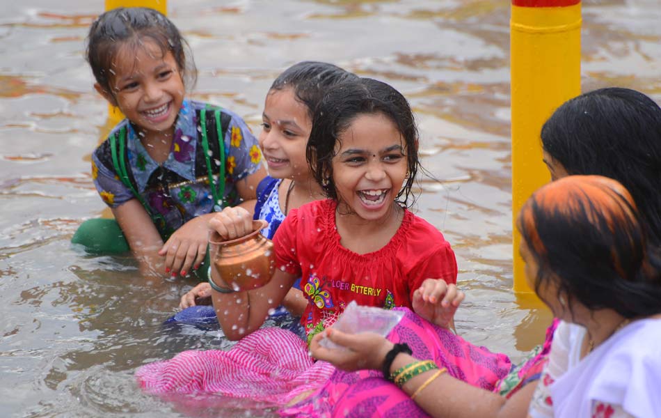 Children happy moments in Puskara ghats11