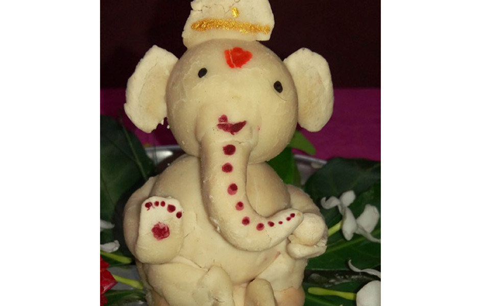 Children made eco friendly Vinayaka statues13