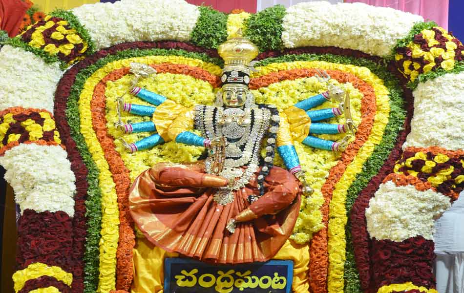 bramarambadevi in chandraghanta alankarana - Sakshi4