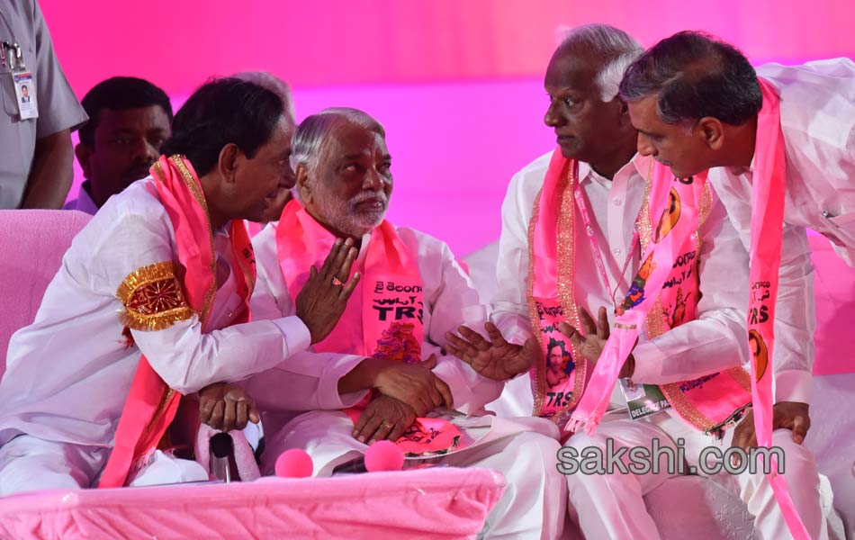 CM KCR send message to party men at TRS plenary - Sakshi9