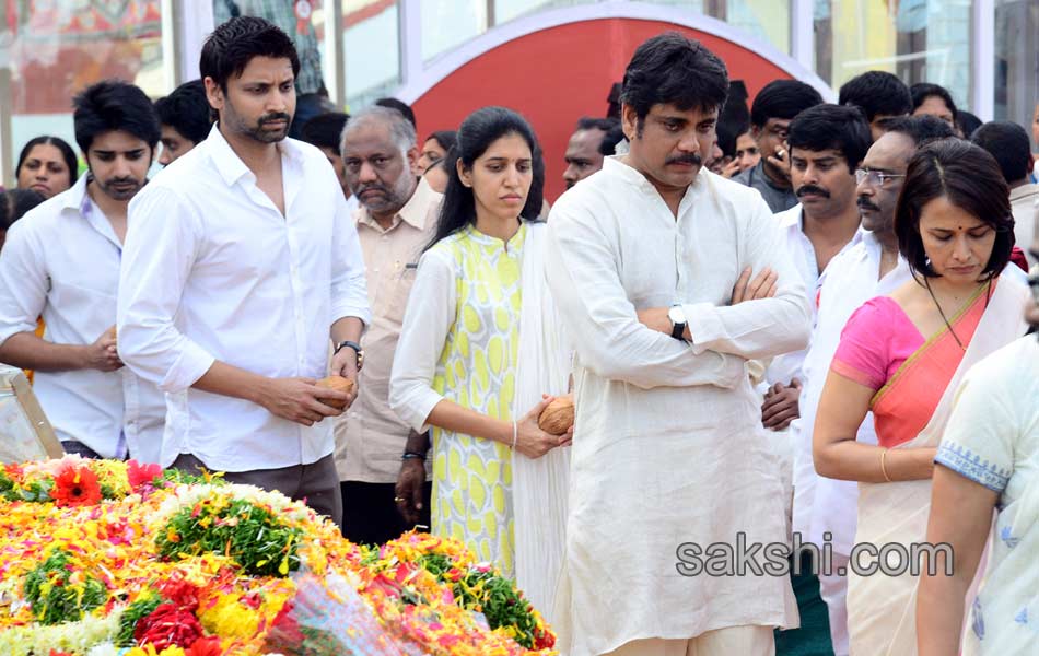 akkineni nageswara rao funerals in annapurna studios4