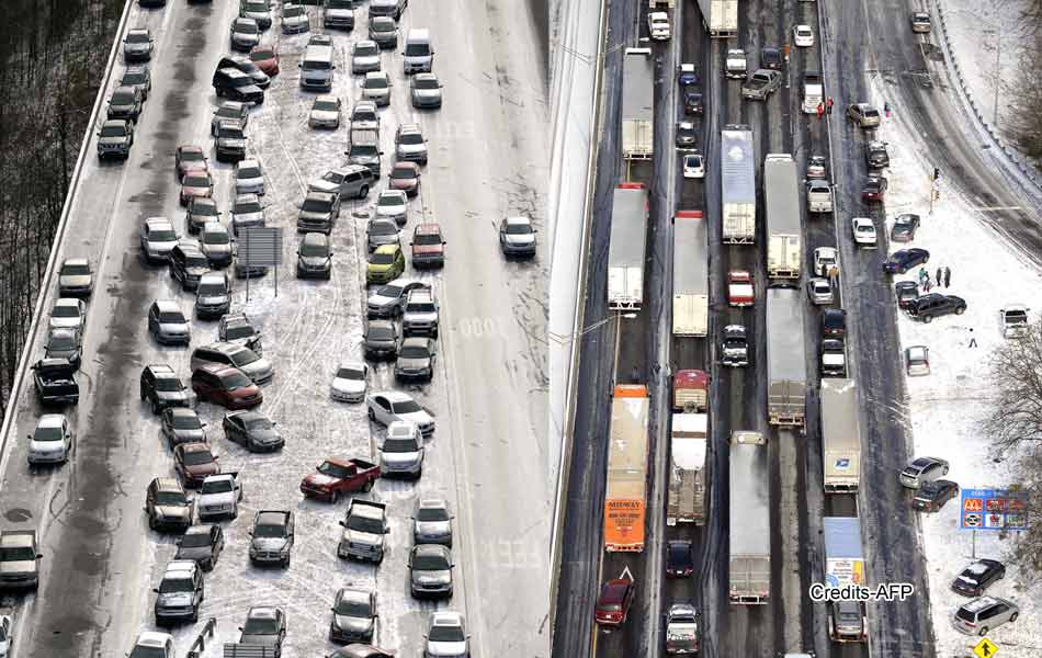 Alabama Students Trapped In Schools After Winter Storm Hits Southern US9