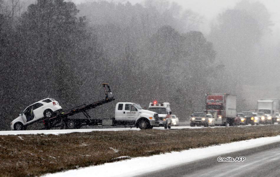 Alabama Students Trapped In Schools After Winter Storm Hits Southern US18