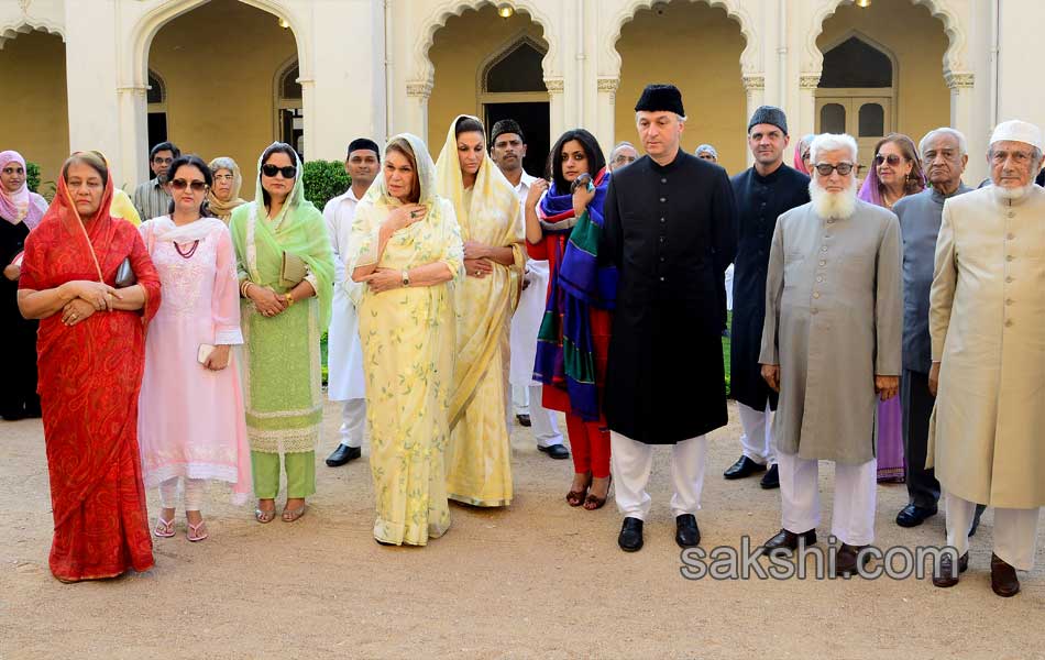 Nizam Family visits chowmahalla palace in Hyderabad2