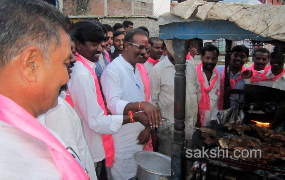 Candets of Telangana participating with people works during election - Sakshi27