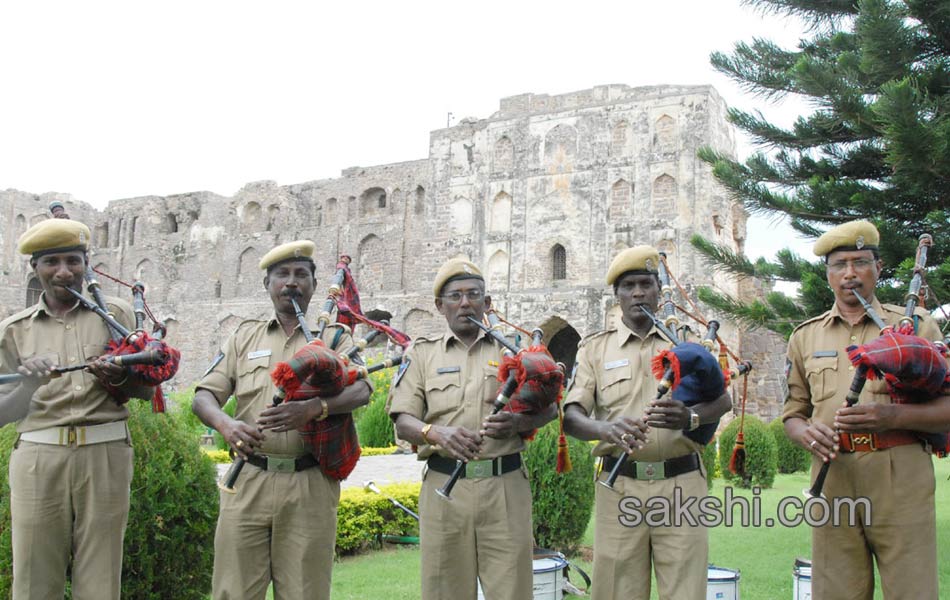 marching in golkonda fort - Sakshi1