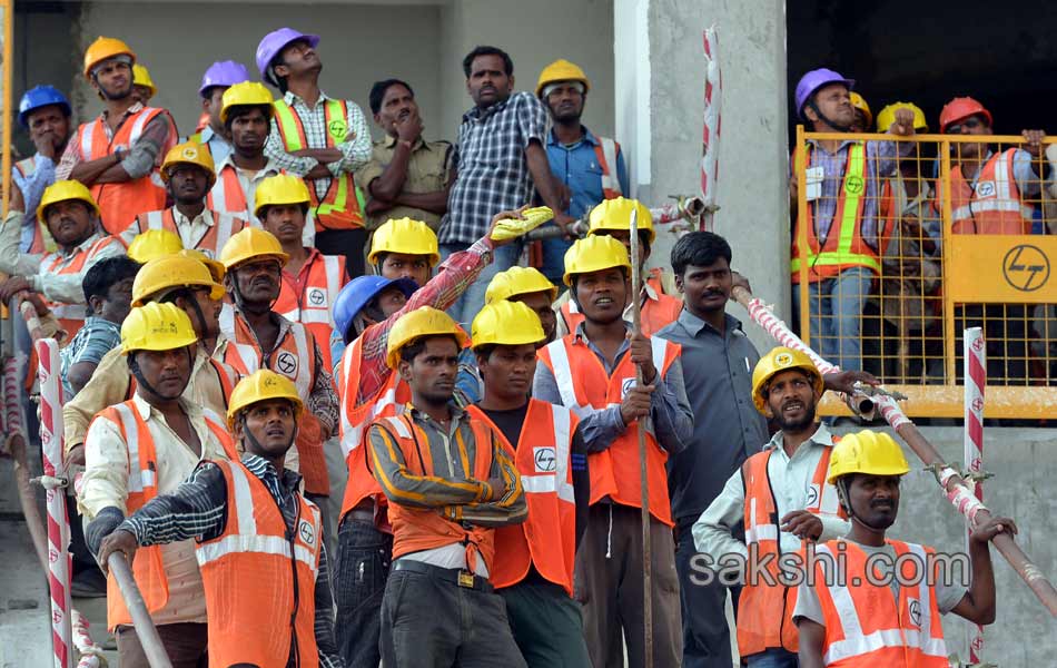 Hyderabad Metro Rail Test Run scenes - Sakshi12