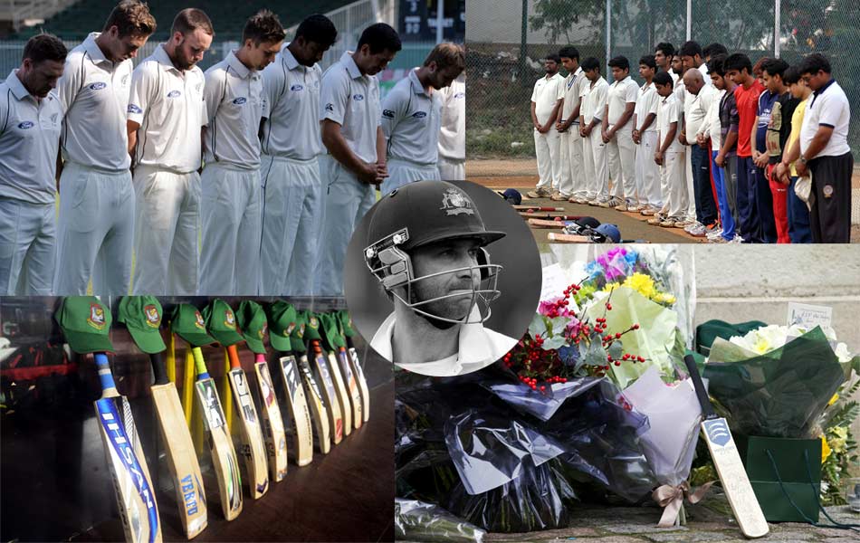 Fans and fellow athletes pay tribute to Phillip Hughes1