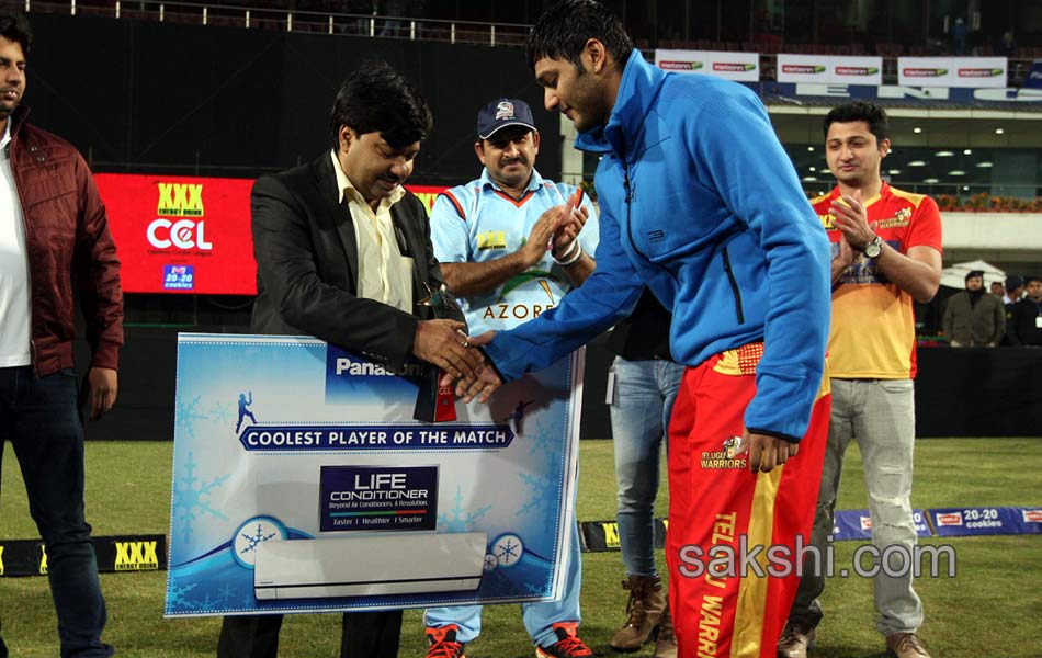 CCL 5 Bhojpuri Dabanggs Vs Telugu Warriors Match - Sakshi5