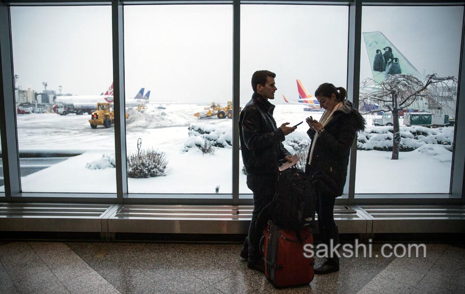 snow storm at usa - Sakshi11