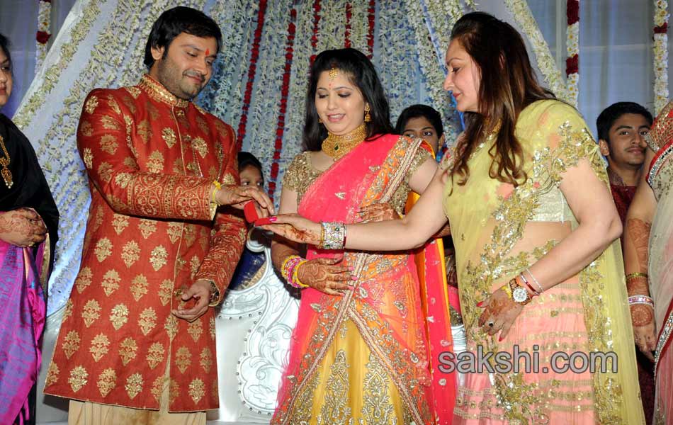 Jayaprada nephew Siddharth Pravallika Reddy Engagement4