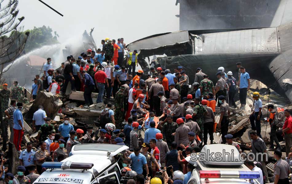 38 dead after Indonesian military plane crashes in flames18