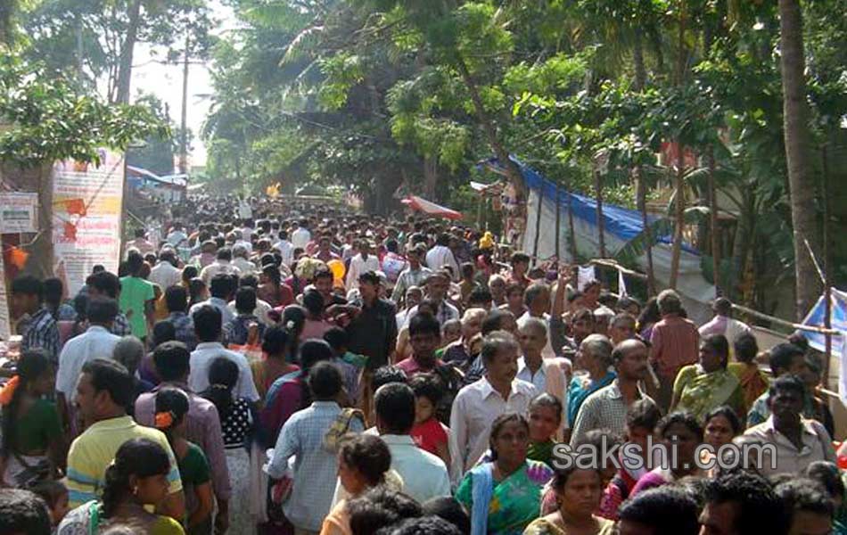 Traffic jam in AP telangana during godavari puskaras12