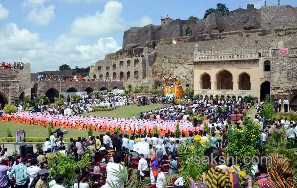 independence celebrations in golkonda fort - Sakshi5