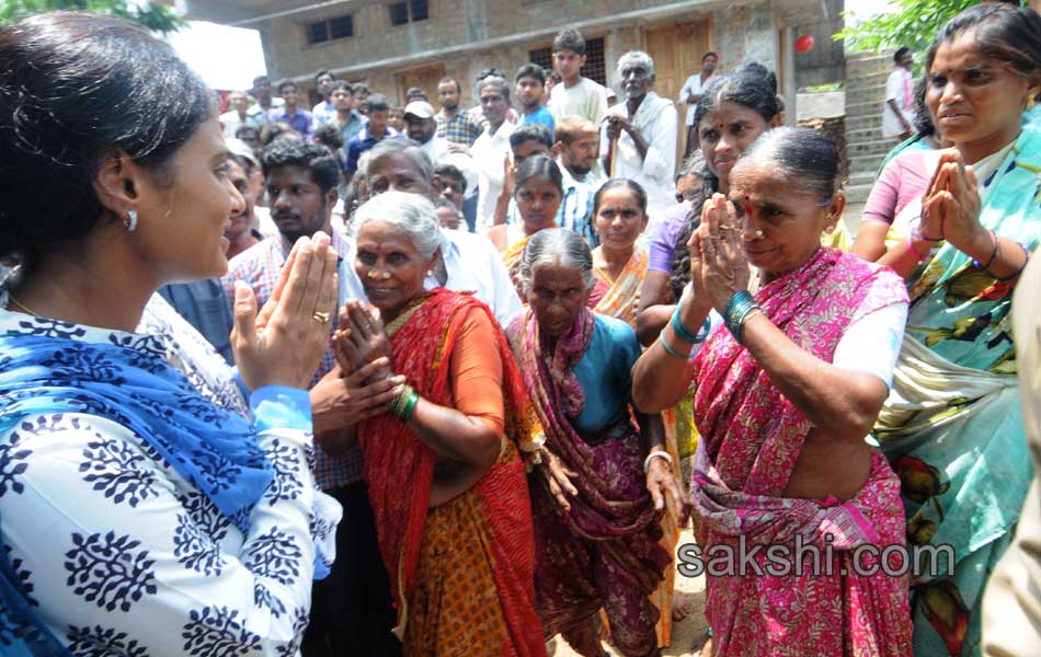 ys sharmila 3rd day paramarsha yatra in warangal distirict8