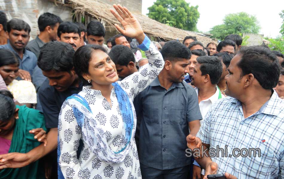 ys sharmila 3rd day paramarsha yatra in warangal distirict12